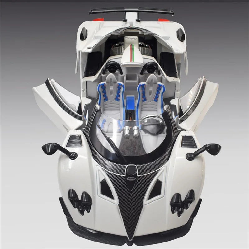 1:24 Pagani Zonda HP Barchetta Alloy Sports Car Model – Diecast Metal Racing Vehicle with Sound and Light Features – Toy Gift for Kids