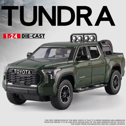 1:24 Toyota Tundra SUV Die-Cast Model – Large Alloy Off-Road Vehicle with Sound & Light | Collectible Toy Car