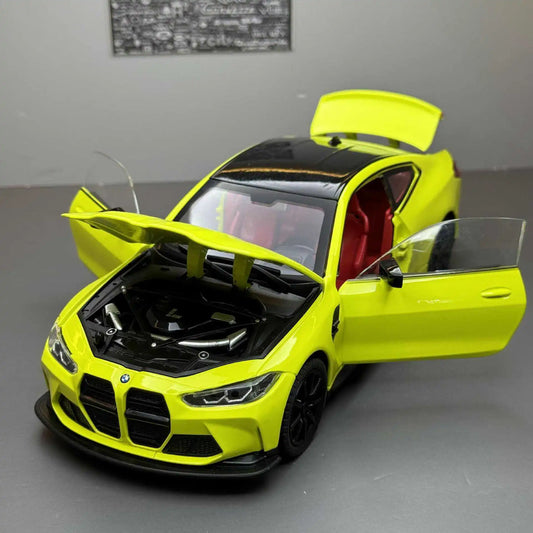 1:24 M4 G82 Coupe Die-Cast Sports Car Model – Alloy Toy Vehicle with Sound & Light | Collector’s Display or Gift for Kids